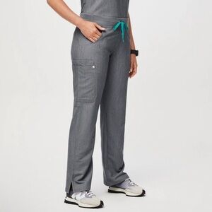 Figs womens Pants Sz XXL Grey Kade Cargo Drawstring Scrub Graphite Nurse Doctor